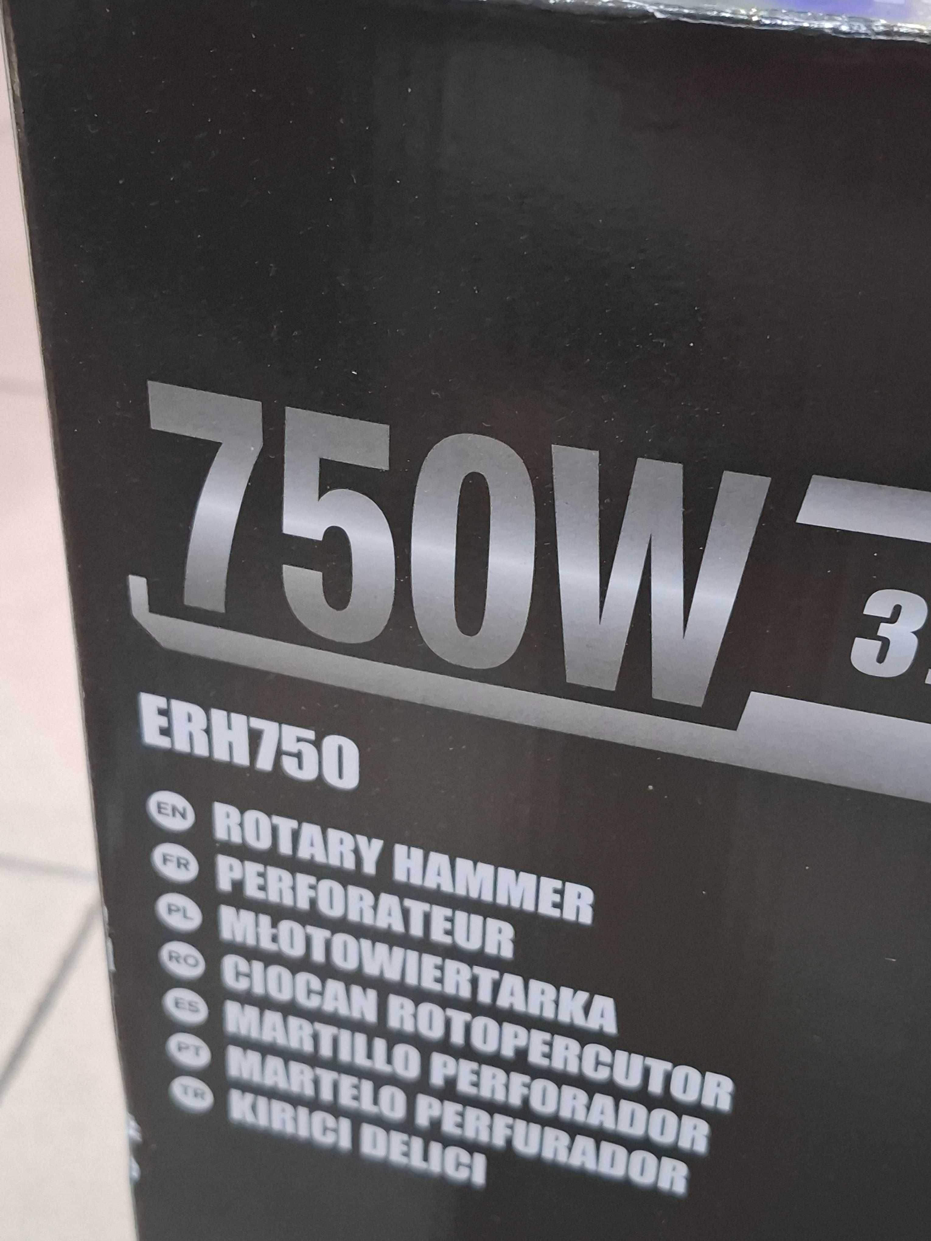 Jak NOWA młotowiertarka Erbauer ERH750 SDS + walizka wiertła raz użyta