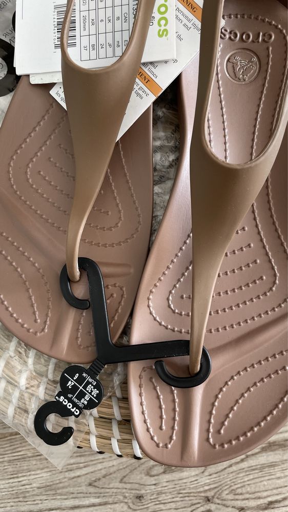 Crocs japonki sexi flip bronze W8 38/39
