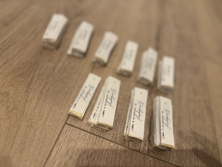 Bileciki do podziekowan dla gosci