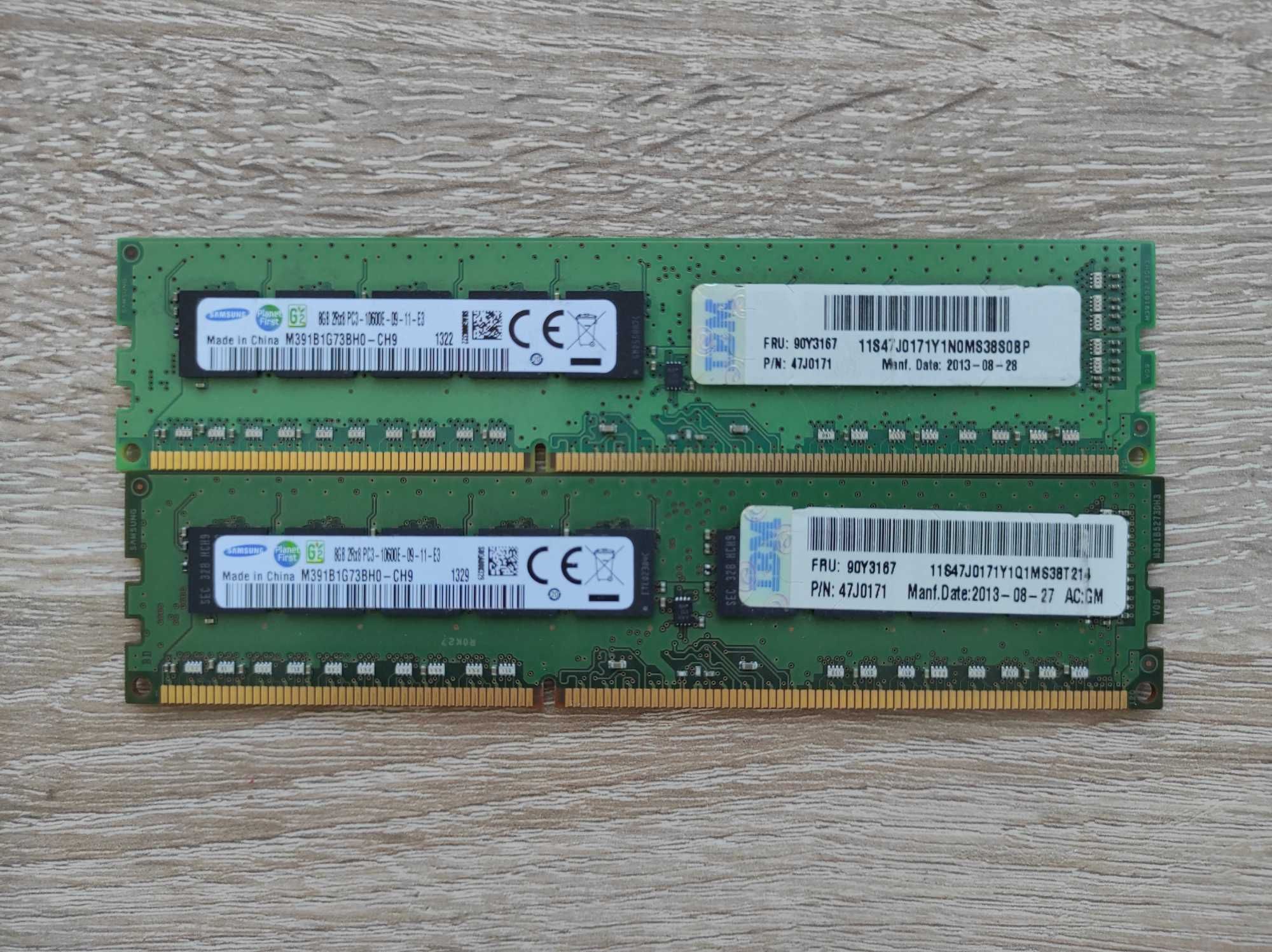 Samsung 8Gb DDR3 1333 PC3-10600E ECC Unbuffered