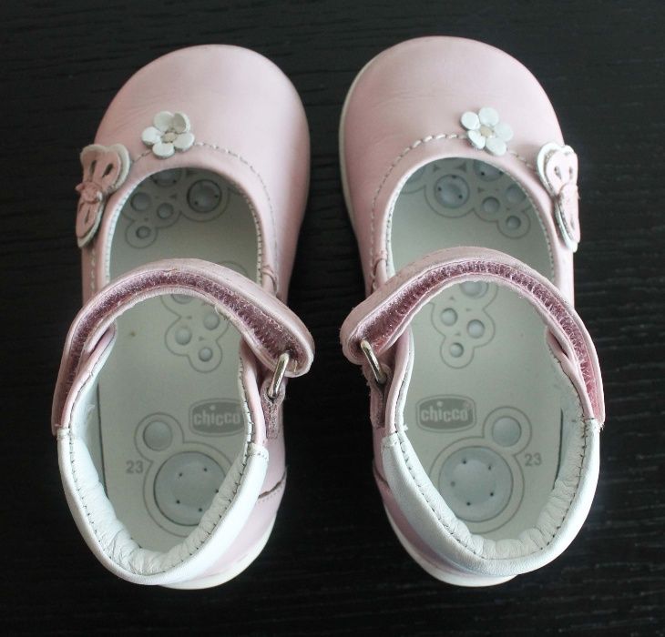 Sapatos de couro menina tamanho 23 Baby Ballerina Guya da Chicco