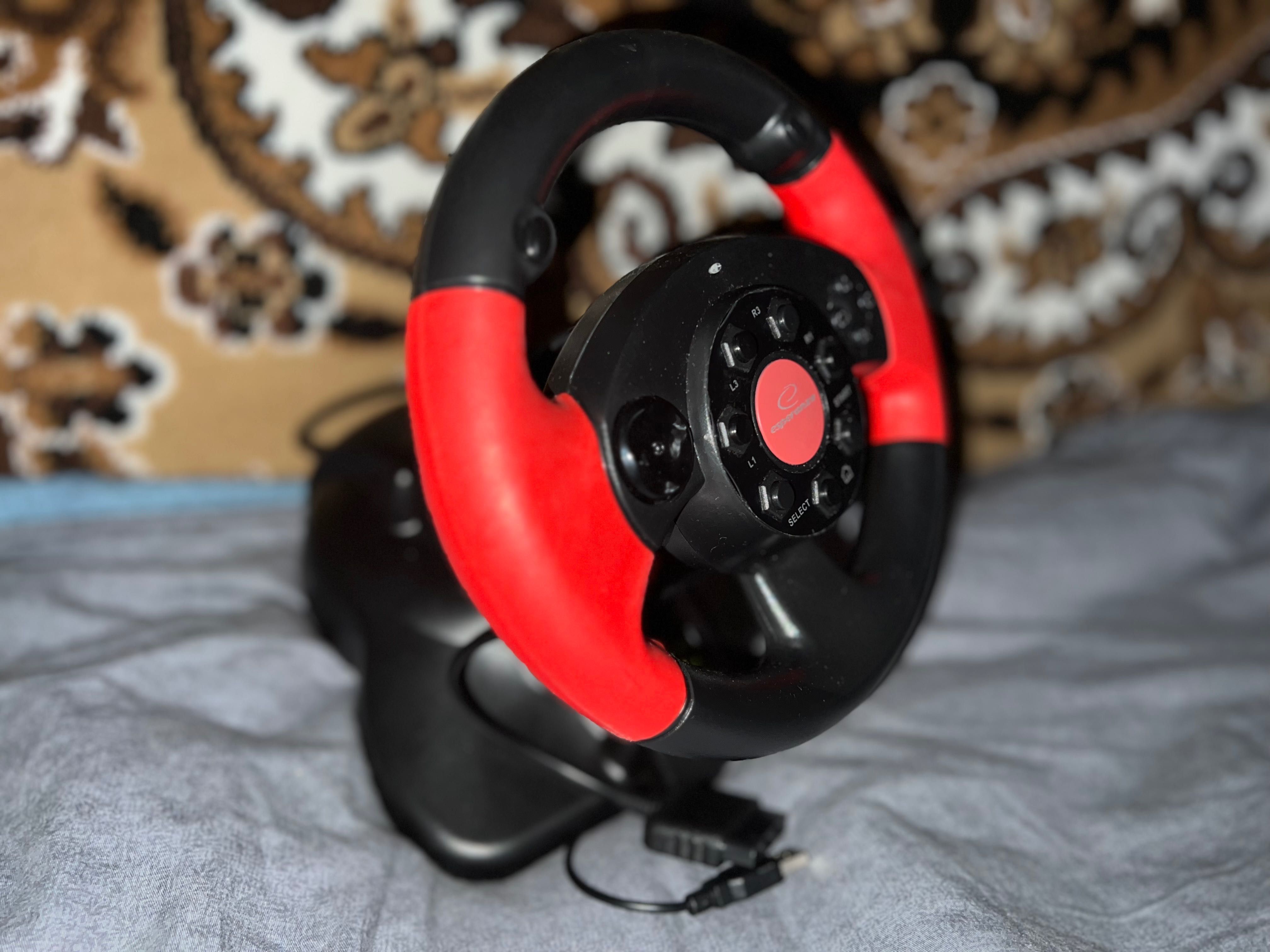 Игровой руль с педалями высокооктановый ПК/PSX/PS2/PS3 EG103