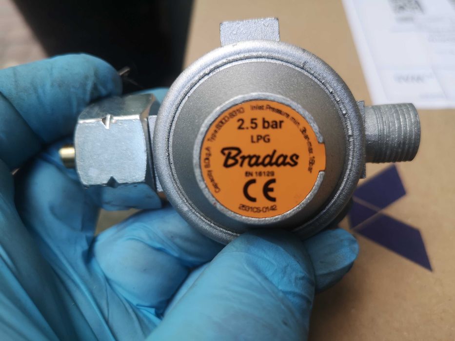 Reduktor gazu bradas 2,5 bara nowy