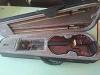 Violino 1/2 com estojo e resina