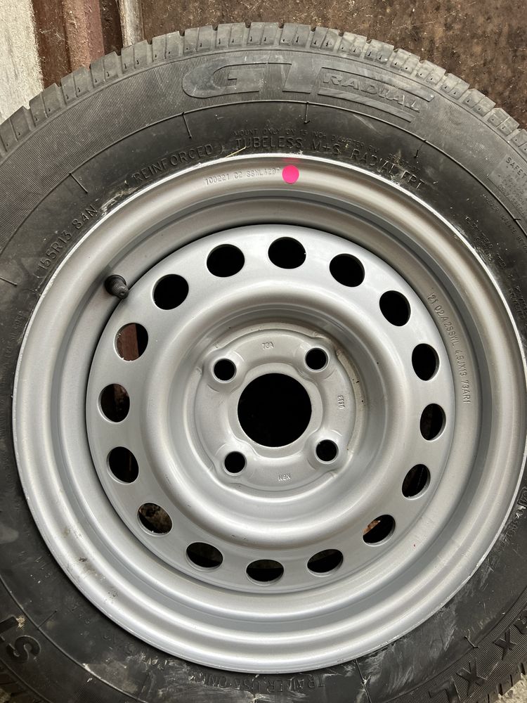 Колеса прицеп лафет 155 r13 84N ціна за 2шт.