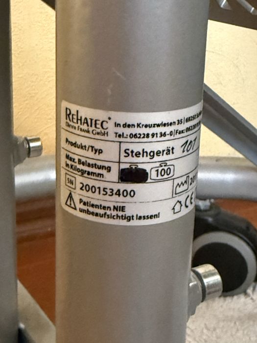 Вертикалізатор, коліноупор, для реабілітації дорослого або підлітка,