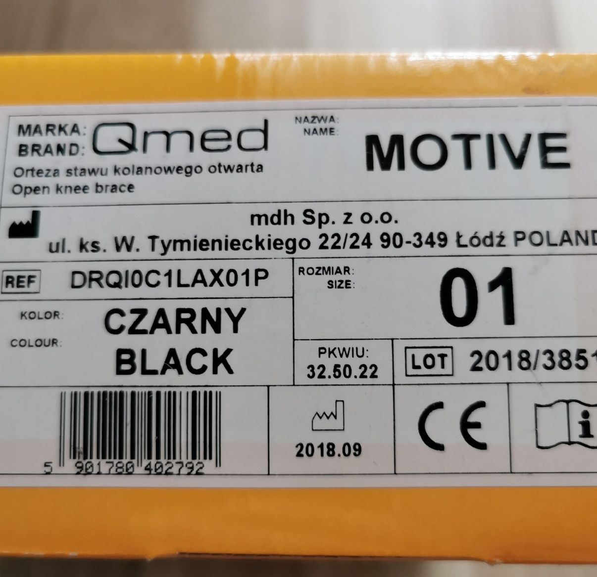 Orteza stawu kolanowego otwarta r. S