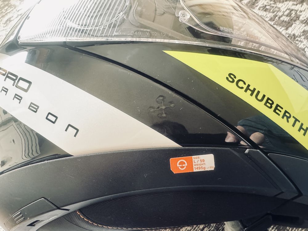 Capacete Schuberth C4 pro carbon + intercom SC1 Advanced