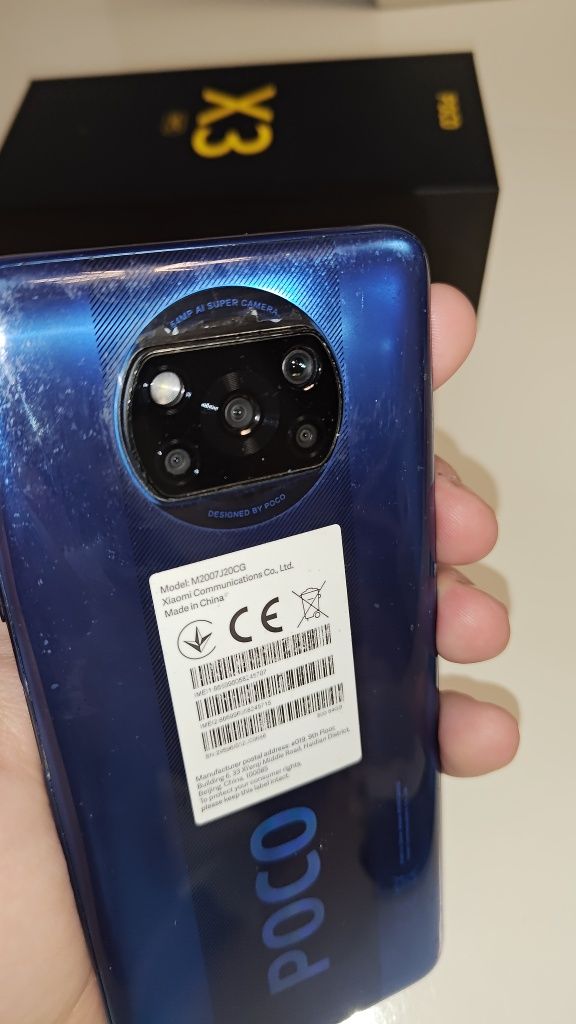 Poco X3 nfc cobalt blue wraz z etui
