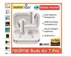 Новые блютуз наушники Realme Buds Air 7 Pro Global Bluetooth 5.4 LHDC