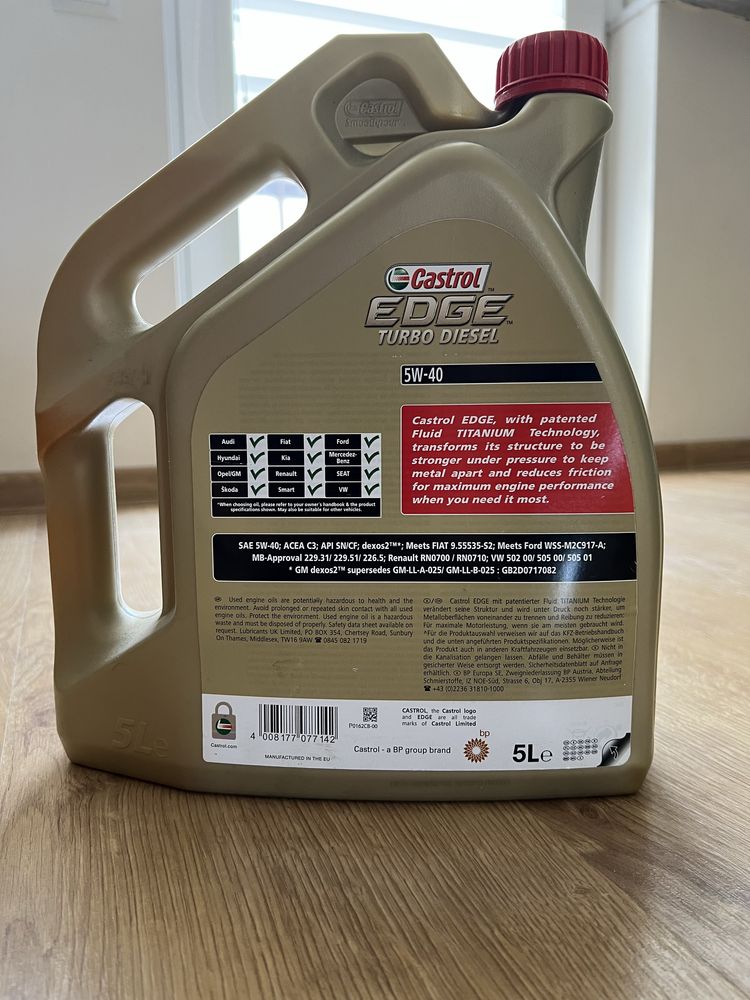 Olej Castrol Edge Turbo Diesel 5W40