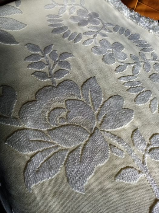 Colcha vintage pérola