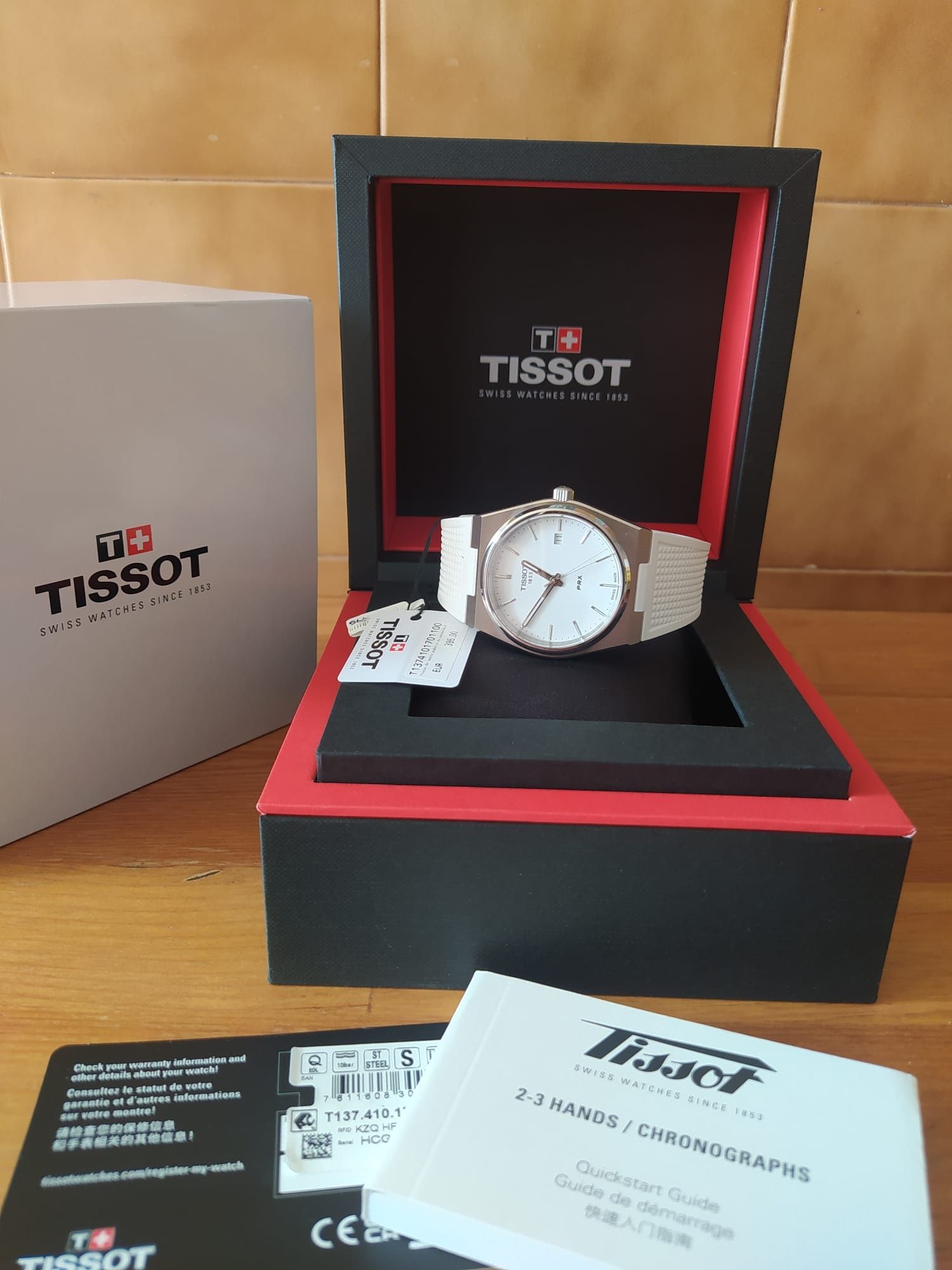 *NOVO* Tissot Branco PRX T137.410.17.011.00 Full lumen 40 mm 

Preço f