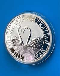 Австралийские  Лебеди  2022 г -  серебряная монета