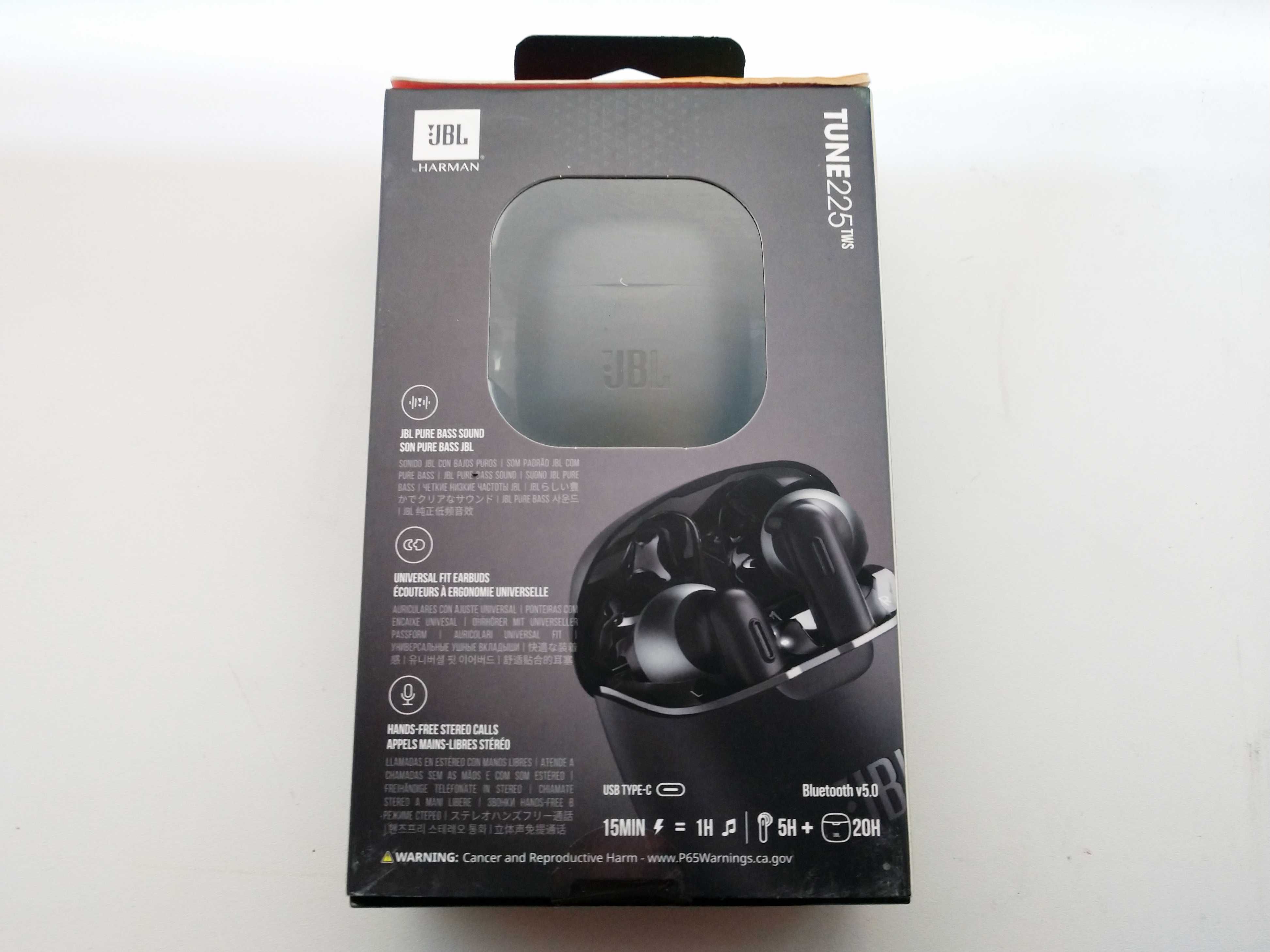 Наушники JBL TUNE 225TWS Black bluetooth (блютуз) Оригинал