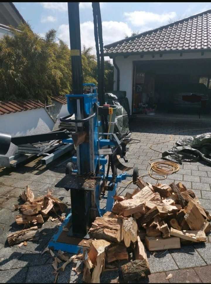 Duża łuparka hydrauliczna do drewna  łupak rębak silnik 4 kw 380v