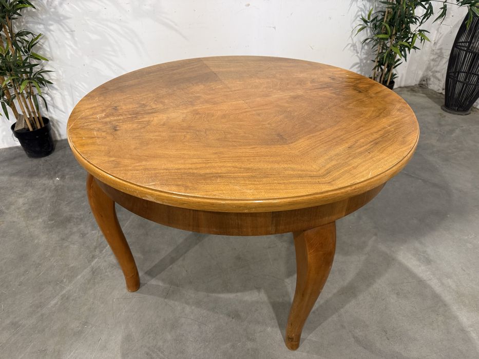 Piękny okrągły stół rozkładany orzechowy super stan dowóz wysyłka