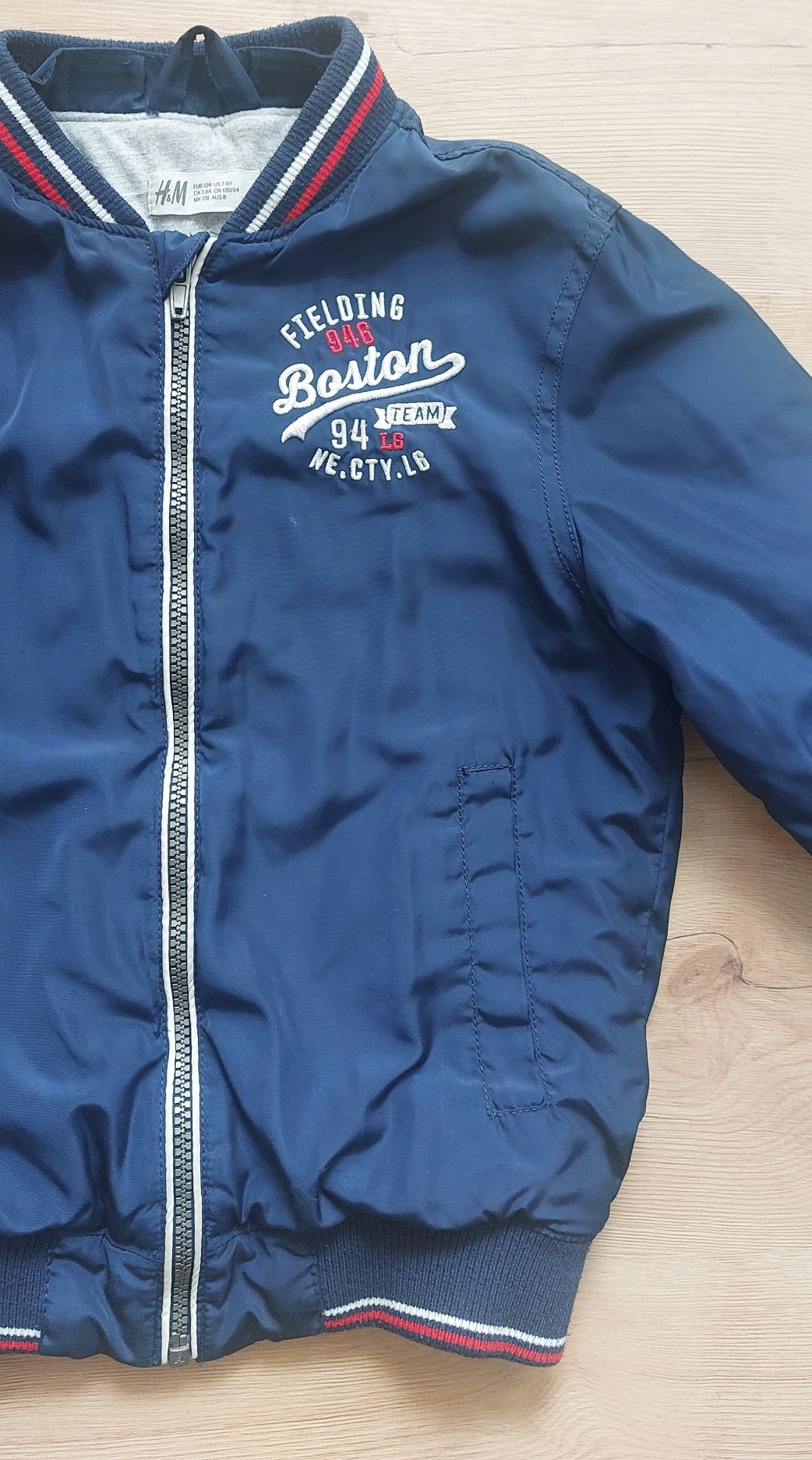 Kurtka bomberka h&m 128 hm wiosenna jesienna przejscówka