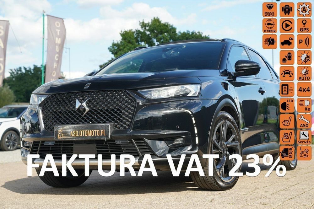 DS Automobiles DS 7 Crossback LOUVRE masaze FUL LED skóra EL.KLAPA ACC 4X4 wentylacja night vision