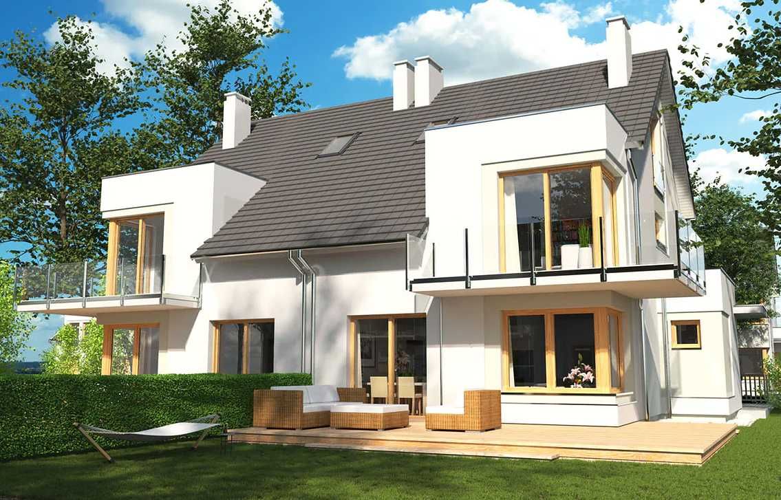 Dom bliźniak w stanie deweloperskim. 164,4m2