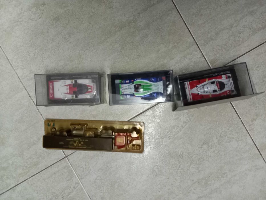 Carros em miniatura - Porsche, Toyota e Pescarolo