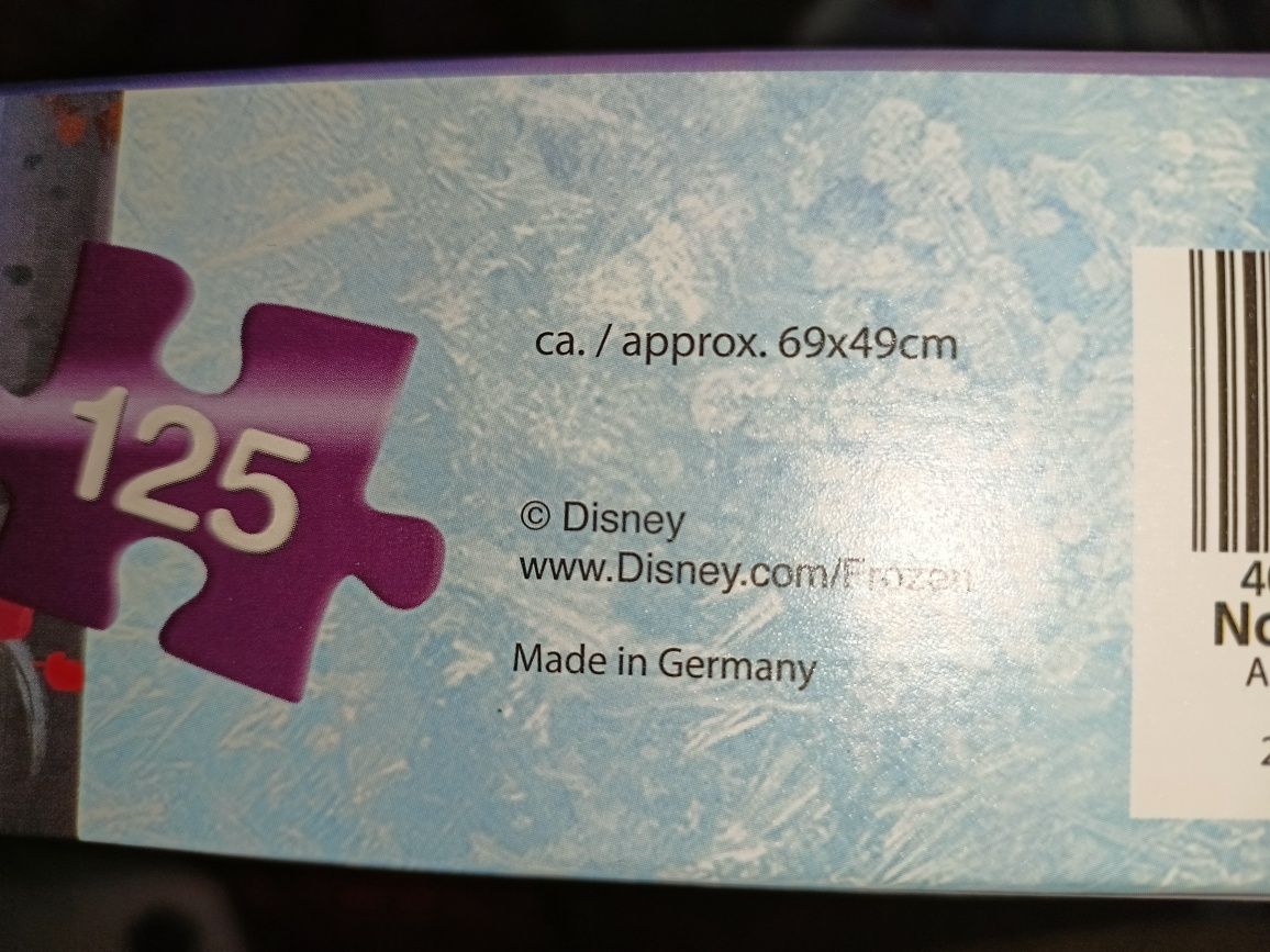 Duże puzzle podłogowe Frozen 2 - 125 elementów (Kraina Lodu Elsa Olaf)