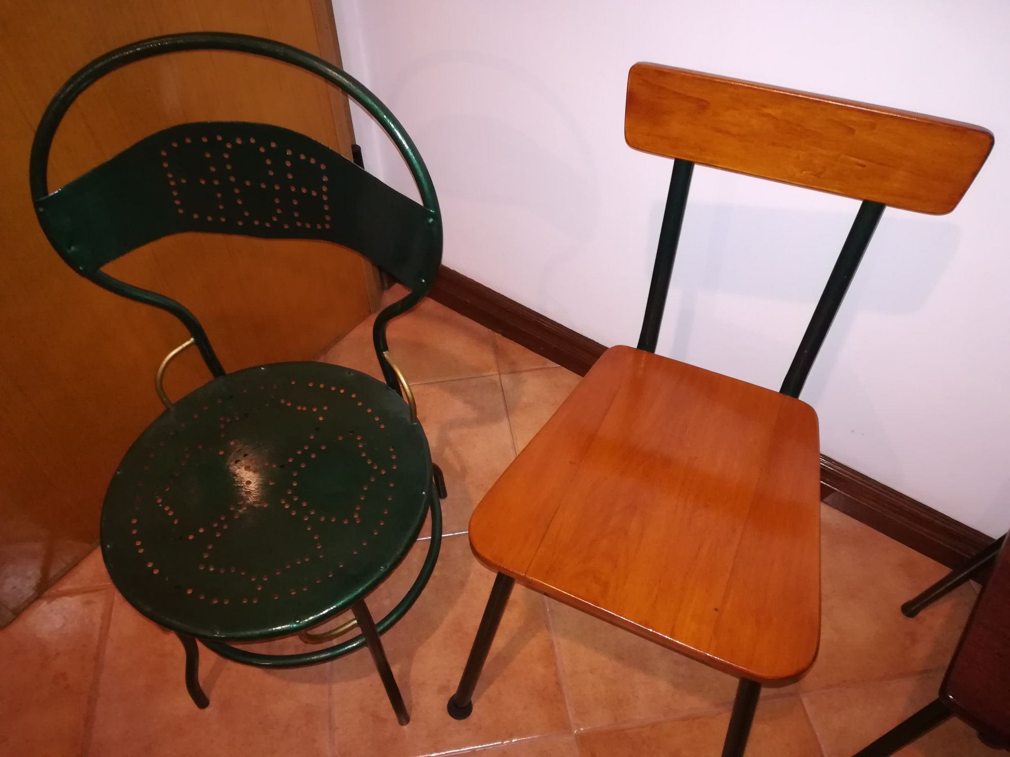 5 cadeiras vintage
