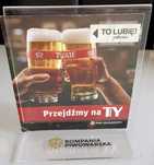 10 x przeźroczysty, plastikowy stojak reklamowy na stoliki