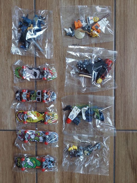 Zabawki figurki ninjago deskorolki do trików palcami nowe