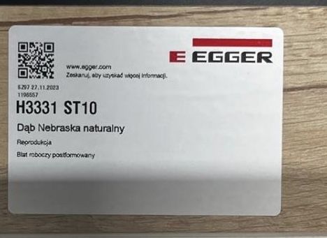 Blaty kuchenne Egger, dąb nebraska
