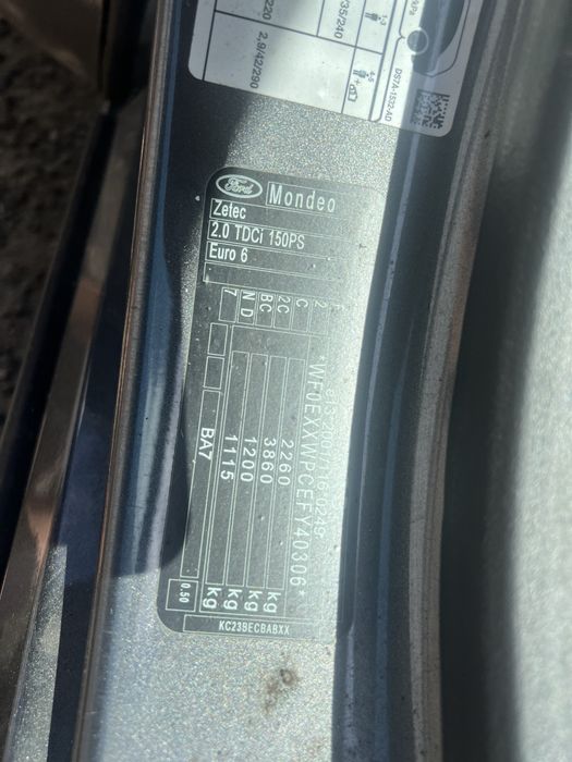 Ford Mondeo silnik 2.0 TDCI 2015r,Anglik..