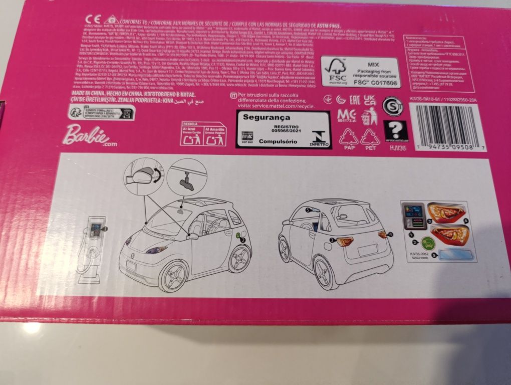 Samochód elektryczny dla Barbie