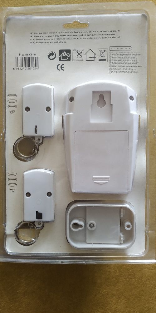 Сигнализация сенсорная Remote controlled mini alarm