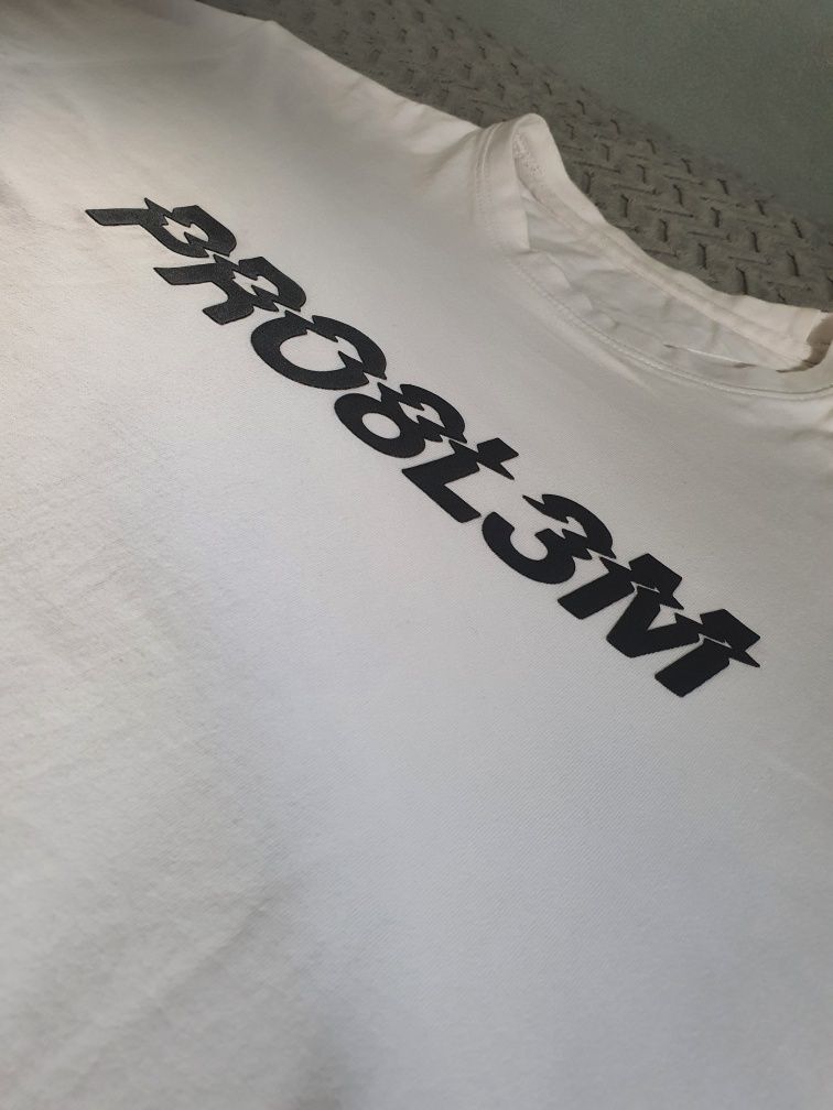 Tshirt koszulka PRO8L3M LP problem biała tee merch 2016 rozmiar M