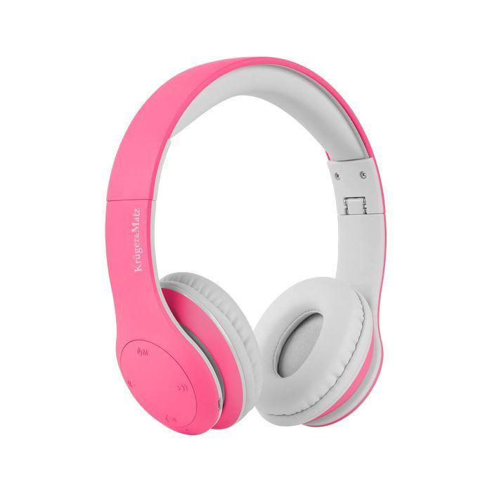 Słuchawki bezprzewodowe bluetooth dzieci KrugerMatz Street Kids różowe