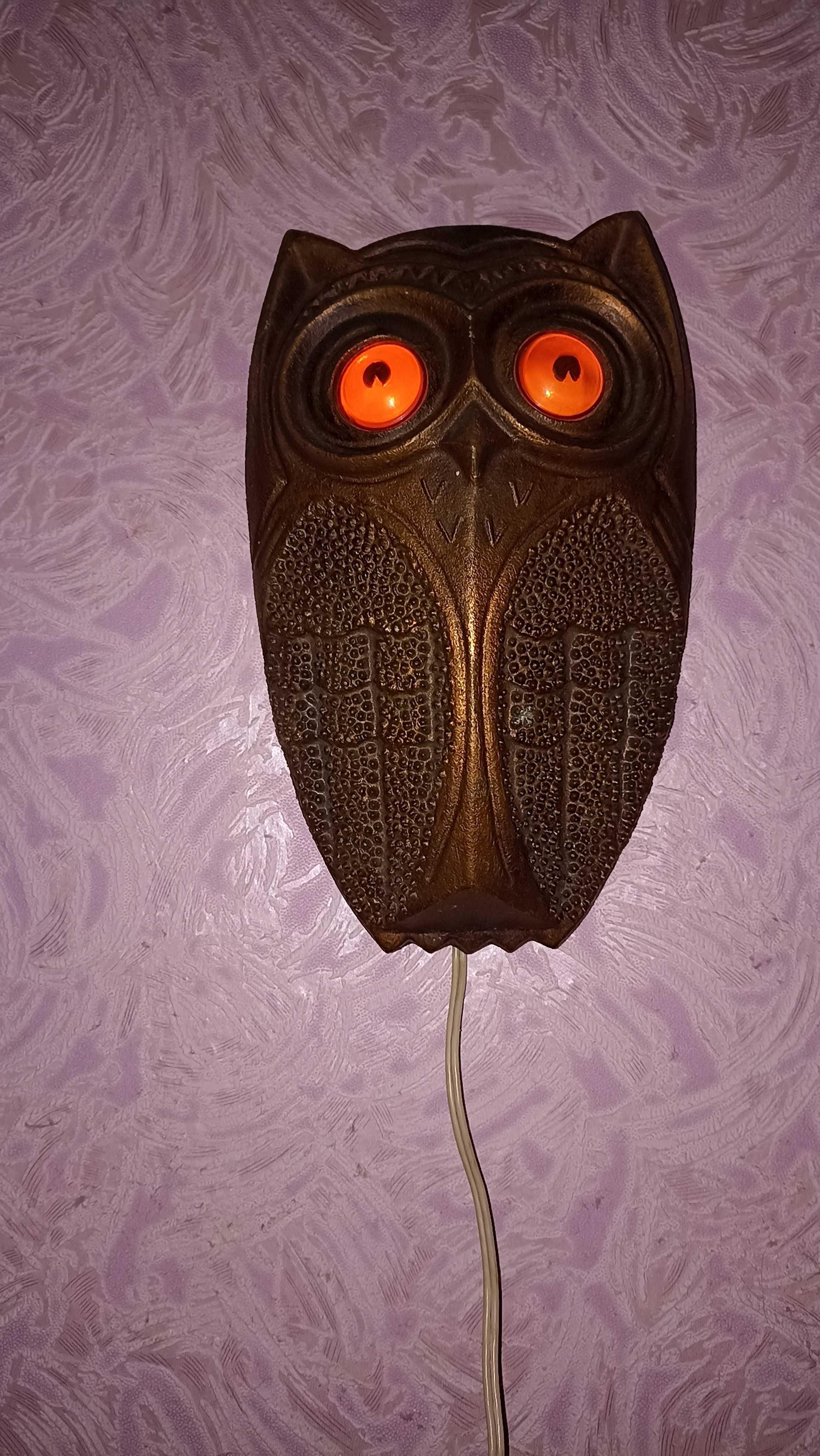 СССР настенная лампа-ночник,сова