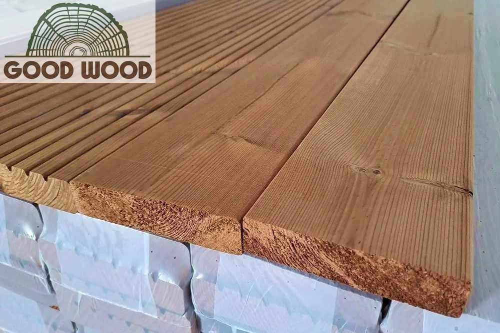 Deski tarasowe 26x116 mm termo sosna deska thermo Gładka Ryflowana
