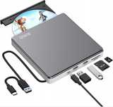 Napęd Zewnętrzny CD DVD BUNUD USB 3.0 i Napęd DVD Typ C SD/TF CD Windo