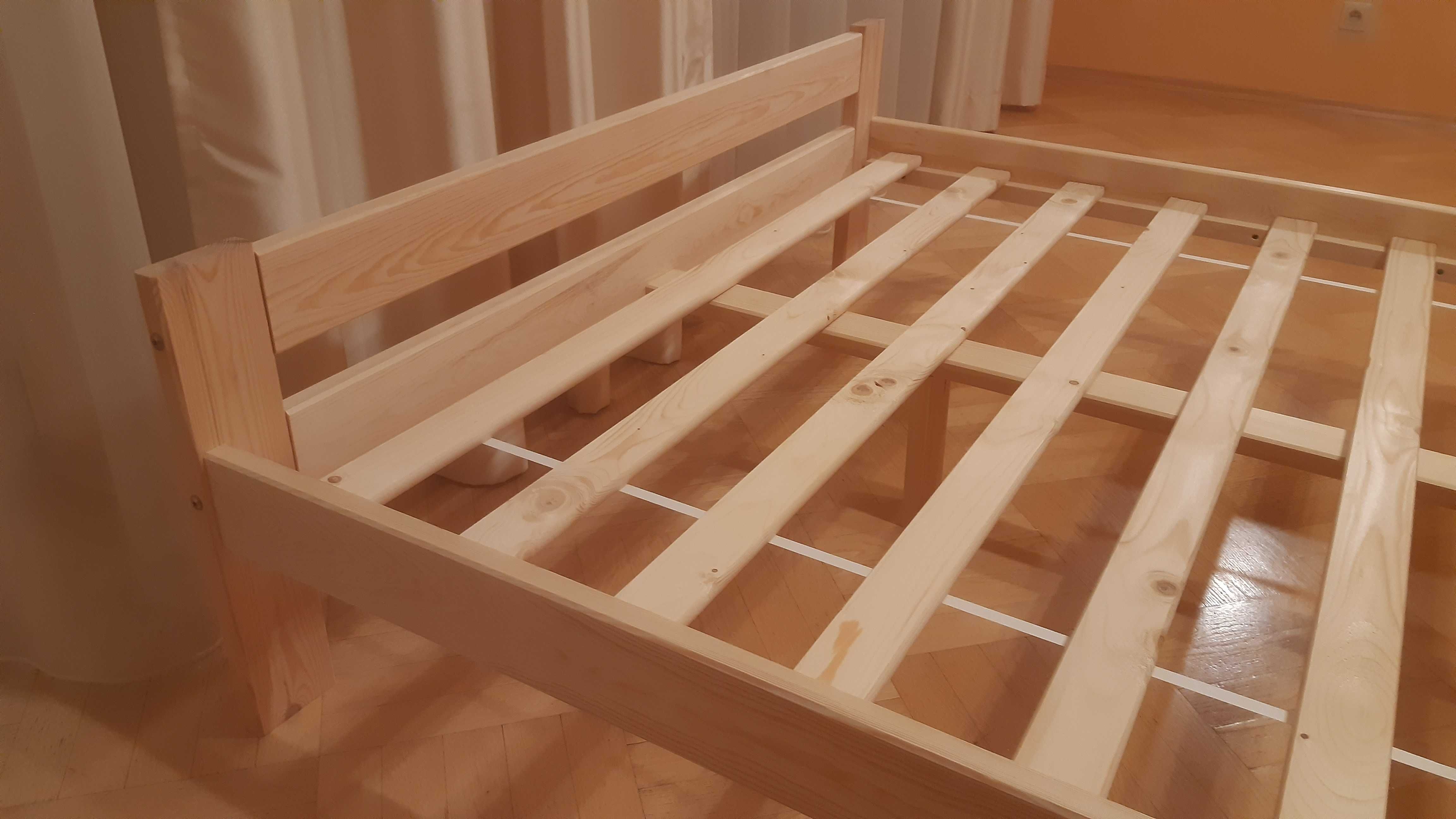 Łóżka drewniane sosnowe 120x200 STELAŻ PRODUCENT