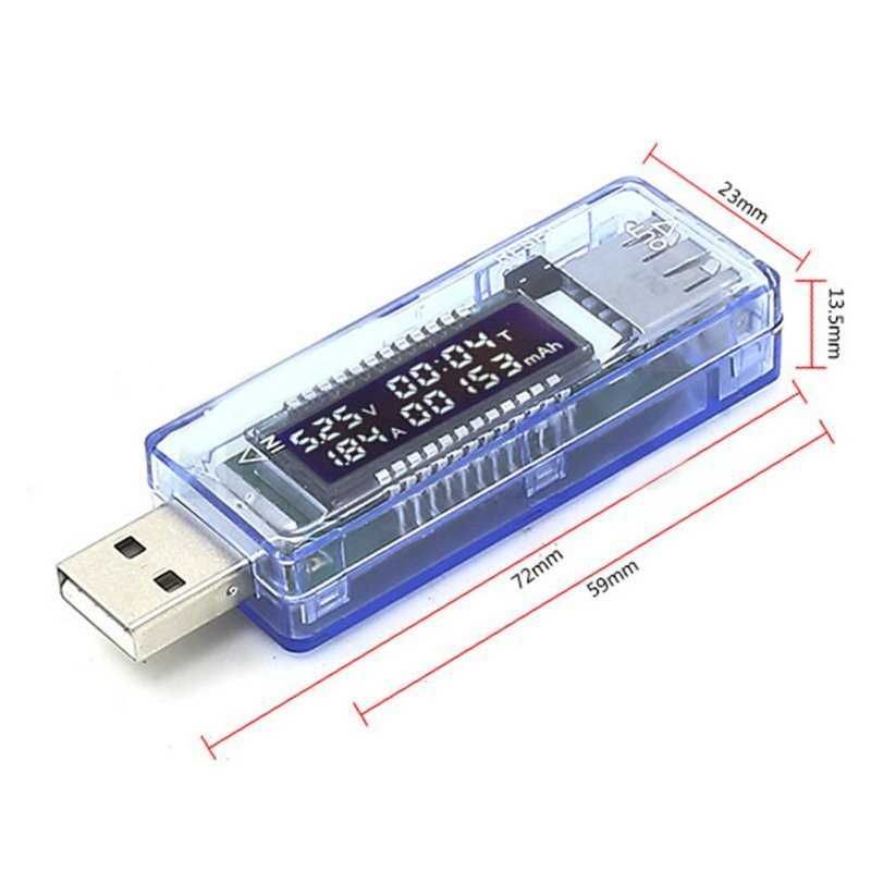 KWS-V20 USB тестер емкости батарей вольтметр амперметр мультиметр 4в1