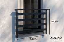 Balustrada francuska BALKON ral 7016 aluminium