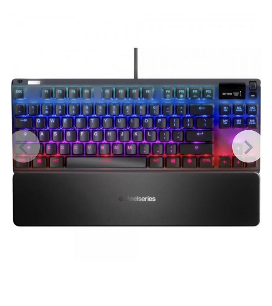 Клавіатура SteelSeries Apex Pro TKL RGB OmniPoint Switches Black 64734