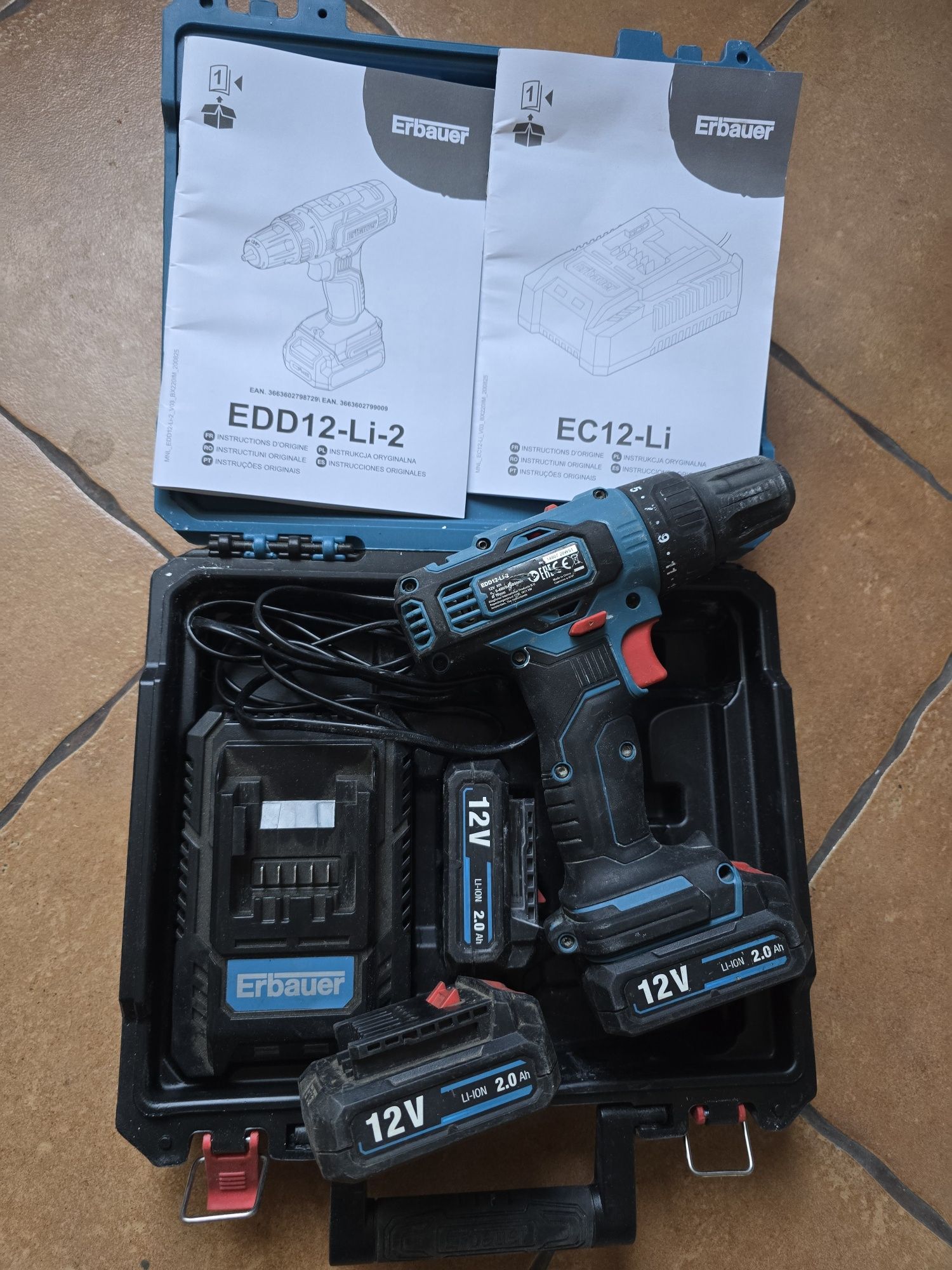 Erbauer wkrętarka 12v