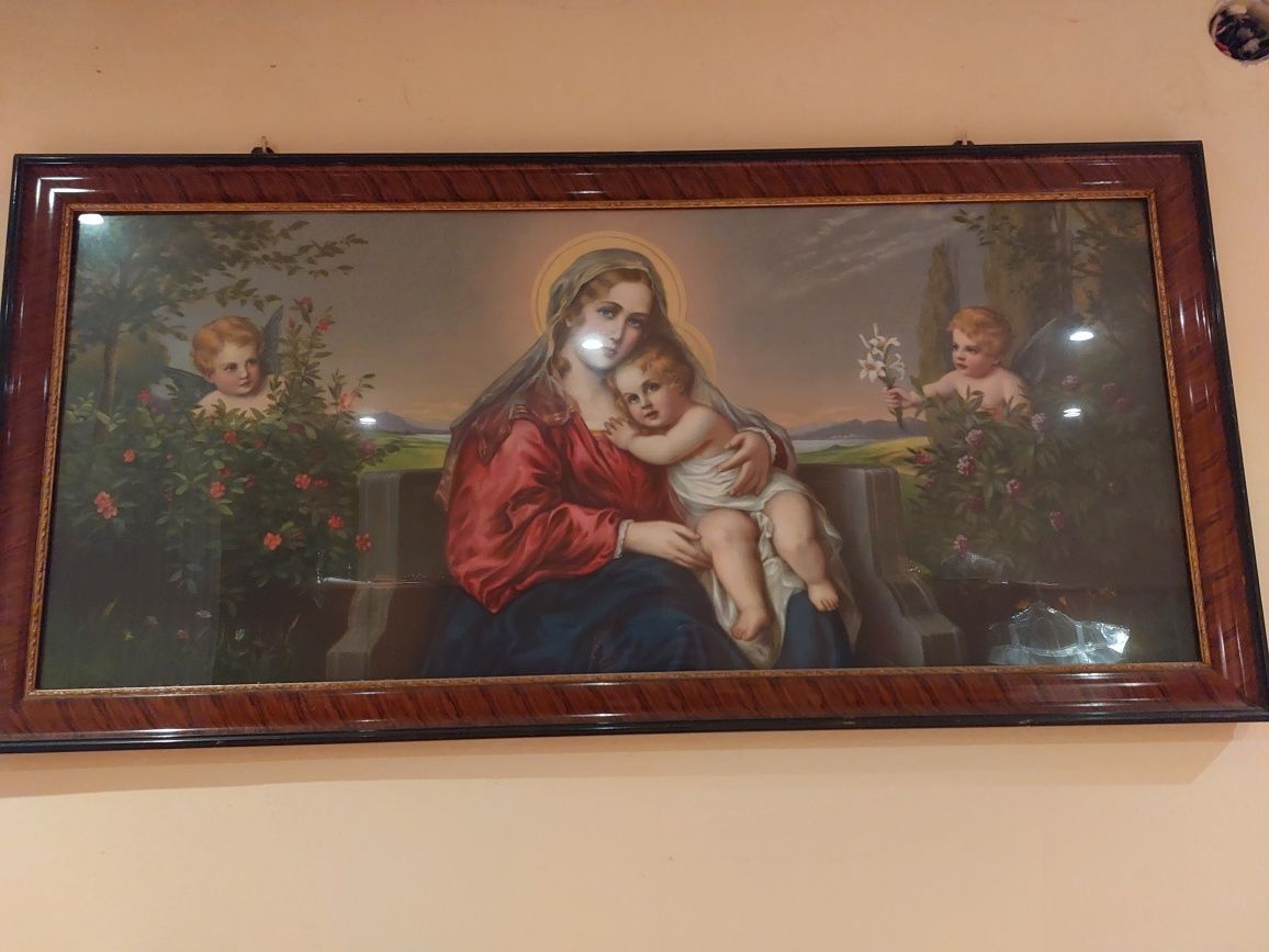 Stary święty obraz, Matka Boska z dzieciątkiem