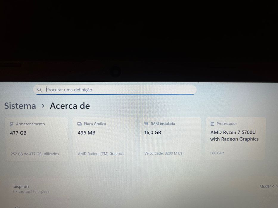 Computador portátil HP
