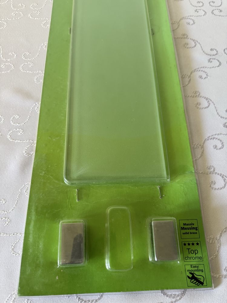Półeczka Łazienkowa Szkło SMARAGD MATT Collection Enzo Rodi Elegancka