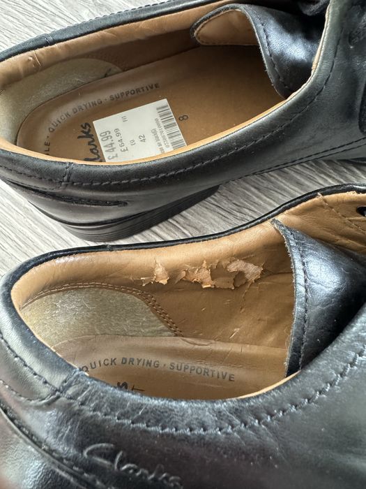 Półbuty ze skóry Clarks 42