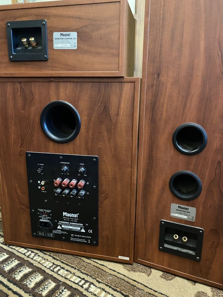 Hi-Fi акустика Magnat 5.1 + саб + ресивер Kenwood | Повний комплект