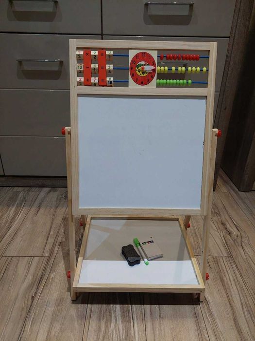 Drewniana Tablica Magnetyczna Kredowa Liczydło Potykacz