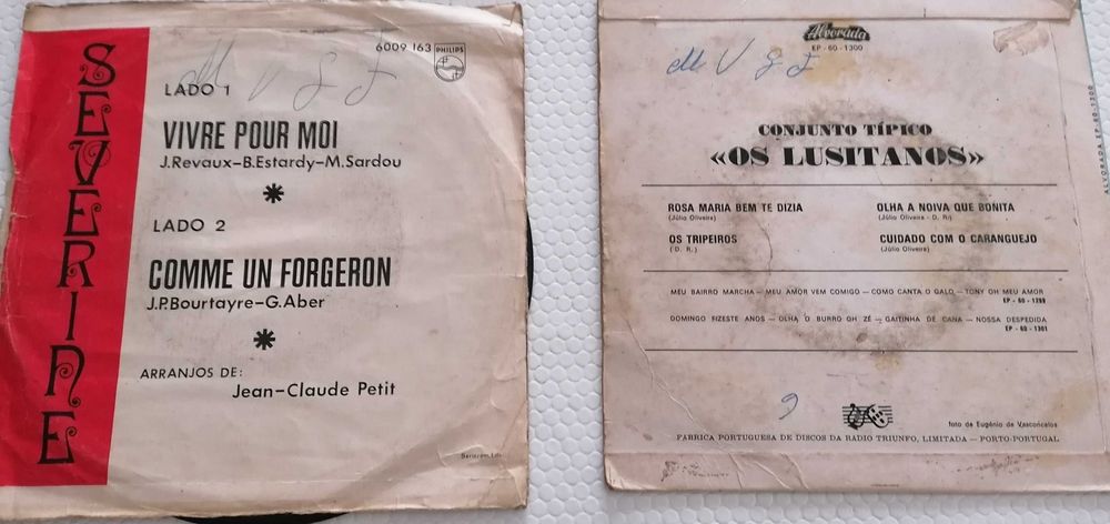 Vinis singles, lote nº 17 de 6 discos, por 7€